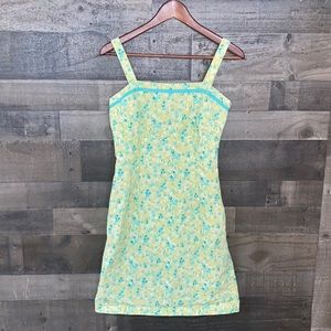 Cute Anne Taylor LOFT Green Spring Floral Dress
